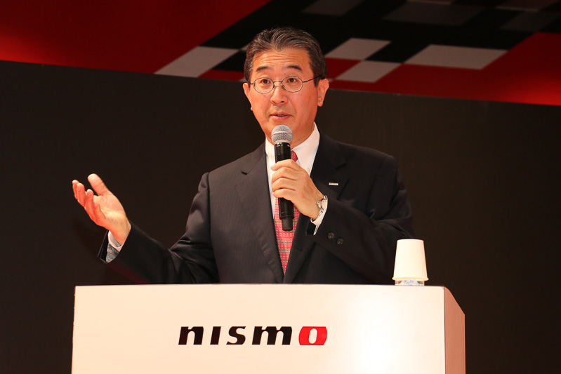 株式会社オーテックジャパン 代表取締役社長 兼 CEO、ニッサン・モータースポーツ・インターナショナル株式会社 代表取締役社長 兼 CEO、日産自動車株式会社 ニスモ・ビジネス・オフィス 代表などを兼務する片桐隆夫氏