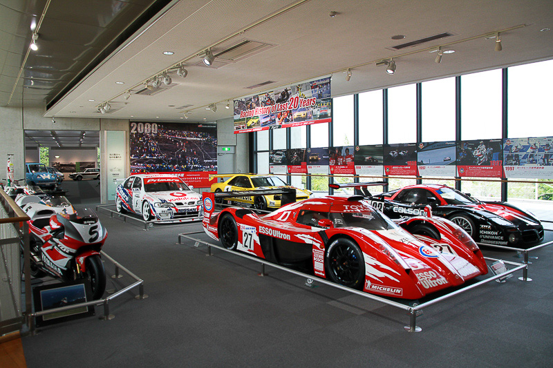 ただいまツインリンクもてぎ20周年記念展示が開催中