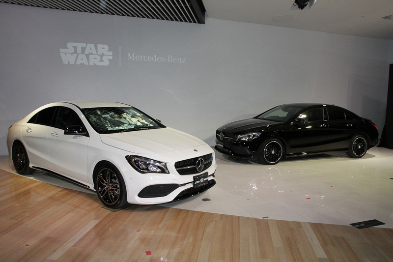 白い限定車（左）は「ストームトルーパー」を、黒い限定車（右）は「ダース・ベイダー」をイメージしている