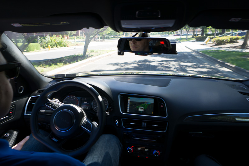 自動運転が始まったところ