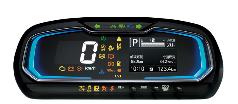 G“SAIII”とX“SAIII”の「ブルーイルミネーションメーター（メッキベゼル付）」