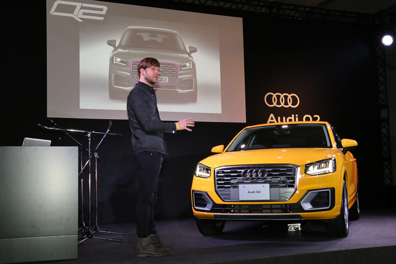 新しいシングルフレームグリルなど、Q2から今後のQモデルにつながっているデザインエッセンスを紹介