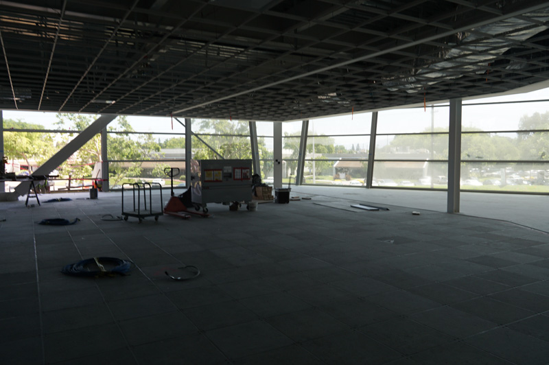 カンファレンスルームやミーティングルーム予定地。300人が入れる大きなカンファレスルームも用意されている