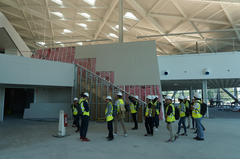 カンファレンスルームやミーティングルーム予定地。300人が入れる大きなカンファレスルームも用意されている