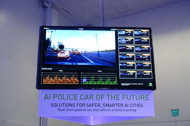 AIパトカーのフロントカメラ解析映像