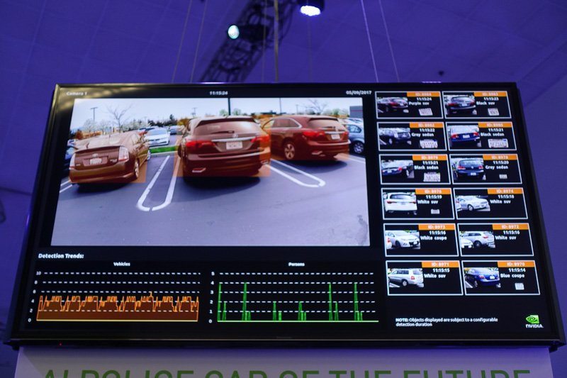 こちらはサイドカメラでの駐車場通過映像。ナンバーの読み取り率が上がっている