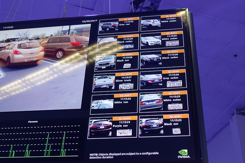 こちらはサイドカメラでの駐車場通過映像。ナンバーの読み取り率が上がっている