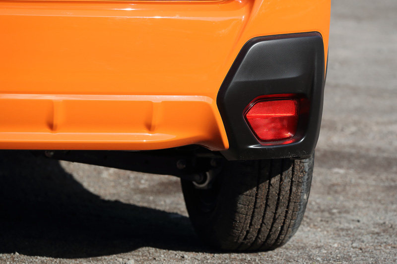 ホイールアーチなどをブラックで統一してSUVらしさを強調。デザインのアクセントにもなっている