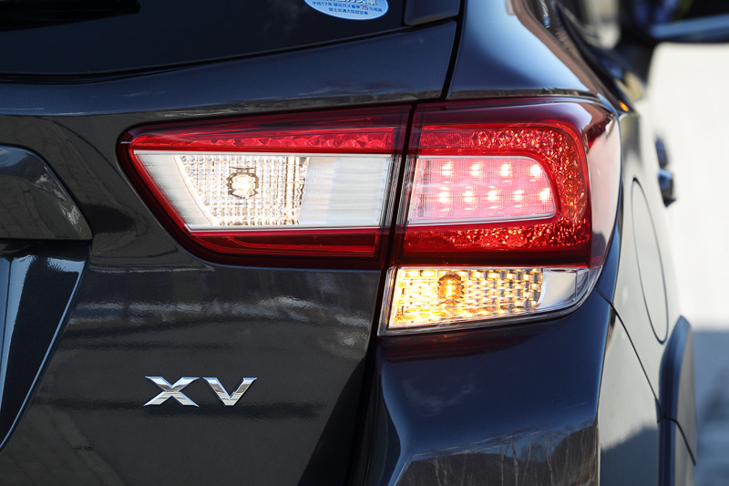 リアコンビネーションランプを全点灯させたところ