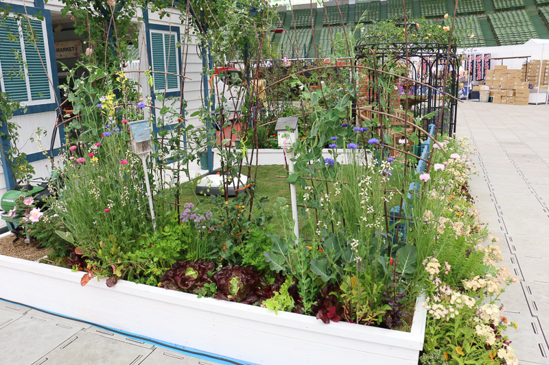 ポタジェはガーデニングカウンセラーの岡井路子氏の手によるもの