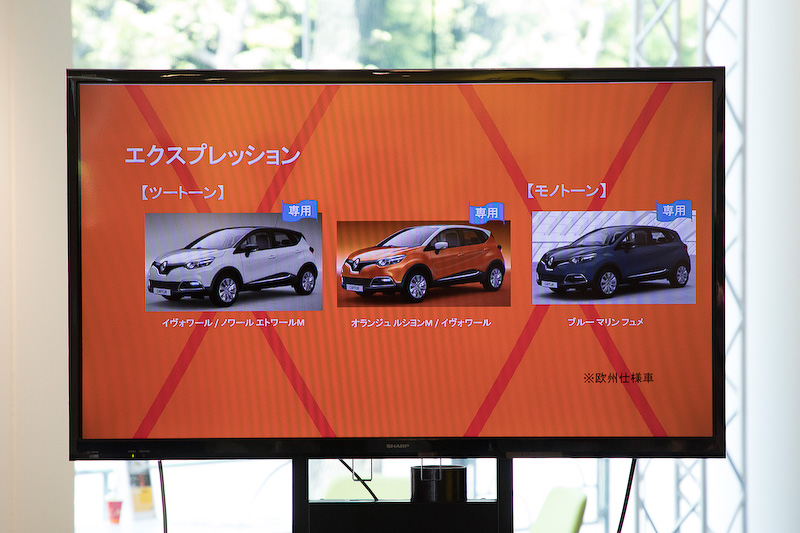 キャプチャー エクスプレッションは3パターン（うち1つはモノトーン）が用意される