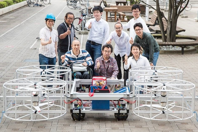 空飛ぶクルマの開発に向け、実寸スケールで安定性の実験を実施