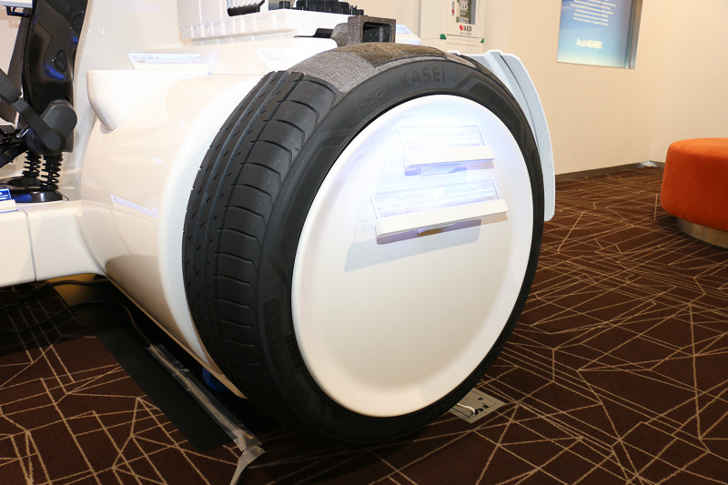 AKXYでは表現しにくい、展開したエアバッグやペダル類、シートやタイヤの内部構造を確認できる