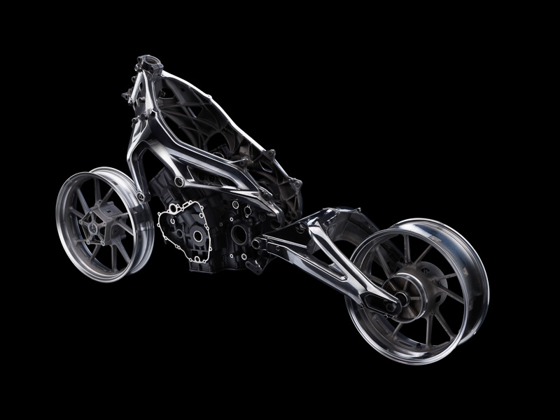 「MT-09の鋳造部品」（展示予定）