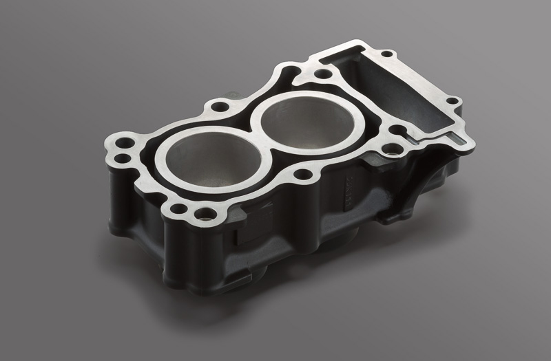 オールアルミ製の2輪車用エンジンシリンダー（ダイアジルシリンダー）