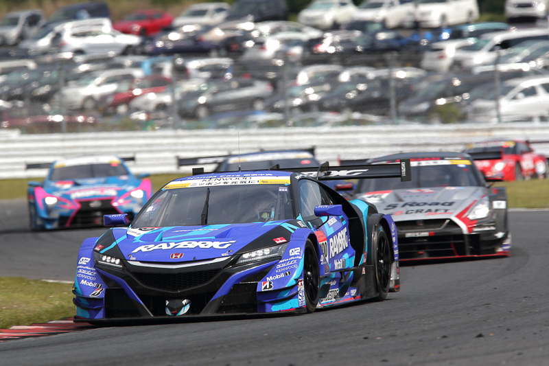ポールスタートだが3位となった100号車 RAYBRIG NSX-GT	（山本尚貴/伊沢拓也組、BS）