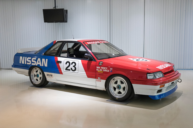 日産名車再生クラブによってレストアされる1988年欧州ツーリングカー選手権出場車のスカイライン GTS－R（HR31）。グループA仕様車である。座間記念庫に保管されていた車両で、ホイール以外は当時のまま。比較的きれいな感じだが、実際は走れる状態ではないとのこと