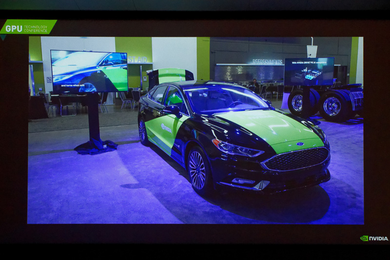 NVIDIAのFord Fusionをベースにした自動運転試験車両「BB8」