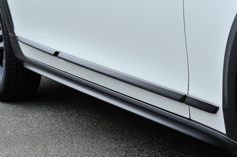 サイドのチャコールカラー・ボディパーツ