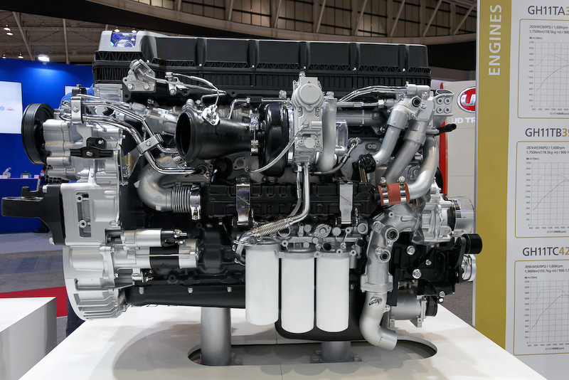 巨大なトラック用ディーゼルエンジン「GH11」