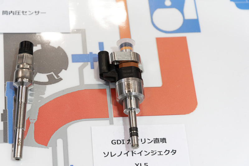 直噴エンジン用のインジェクター