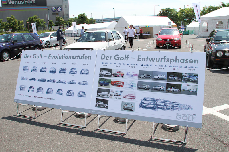 歴代ゴルフも展示