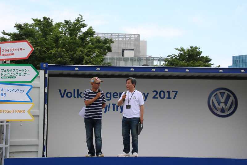 フォルクスワーゲンのスタッフも登壇して説明