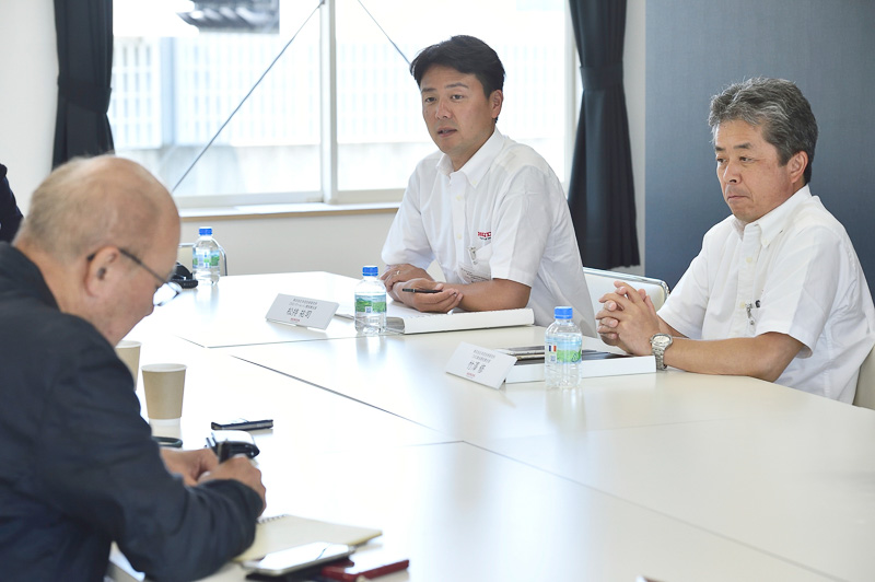 試乗後には開発陣などとのインタビュータイムが用意された