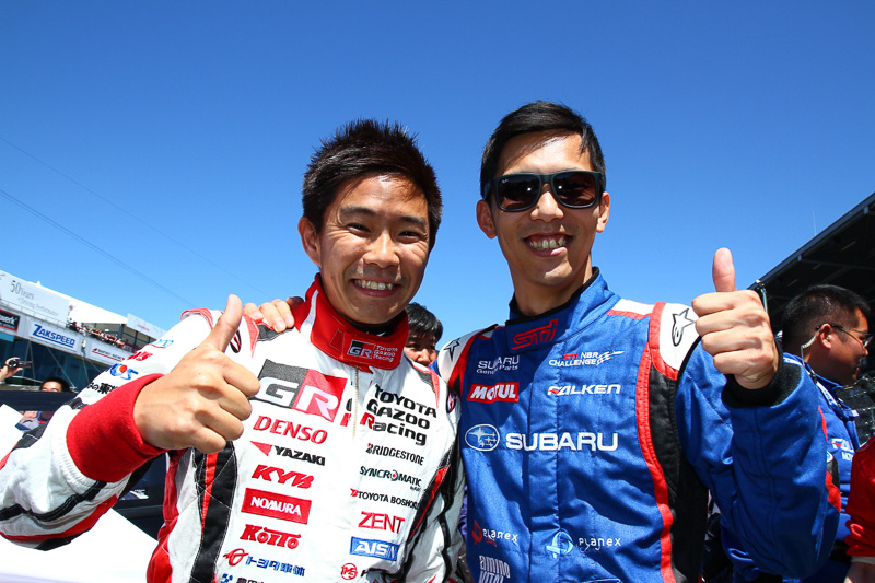 山内英輝選手と井口卓人選手は、SUPER GTにはチームメイトとして参戦している