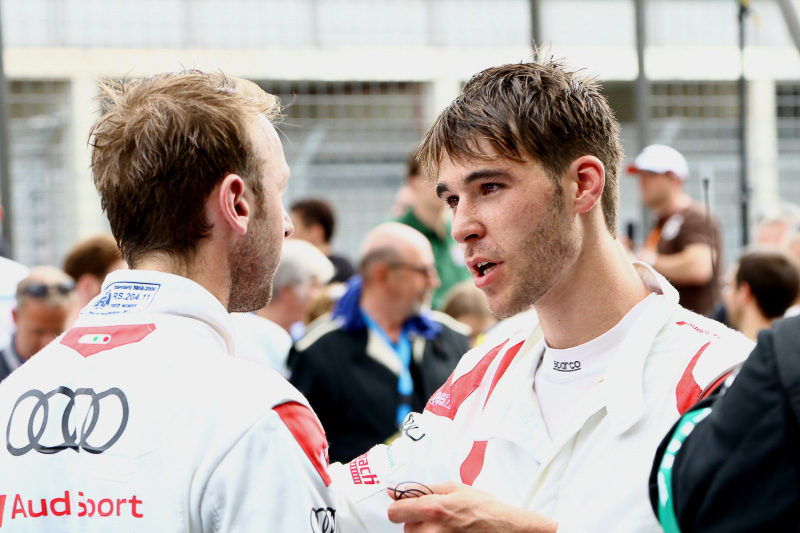 ファイナルラップでの逆転劇を演出したAudi Sport Team Landのケルビン・バン・デル・リンデ選手