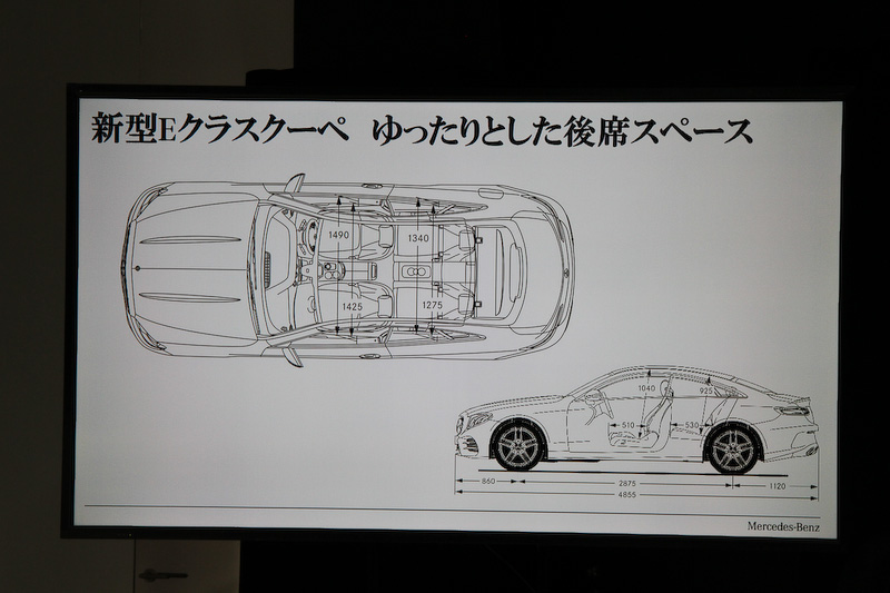 新型Eクラス クーペのプレゼンテーション資料