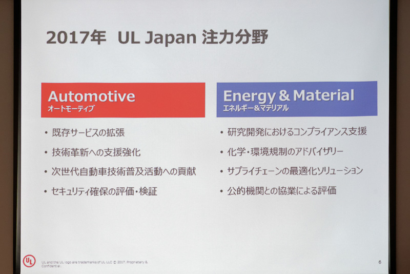 2017年は「オートモーティブ」と「エネルギー＆マテリアル」の2分野に注力する