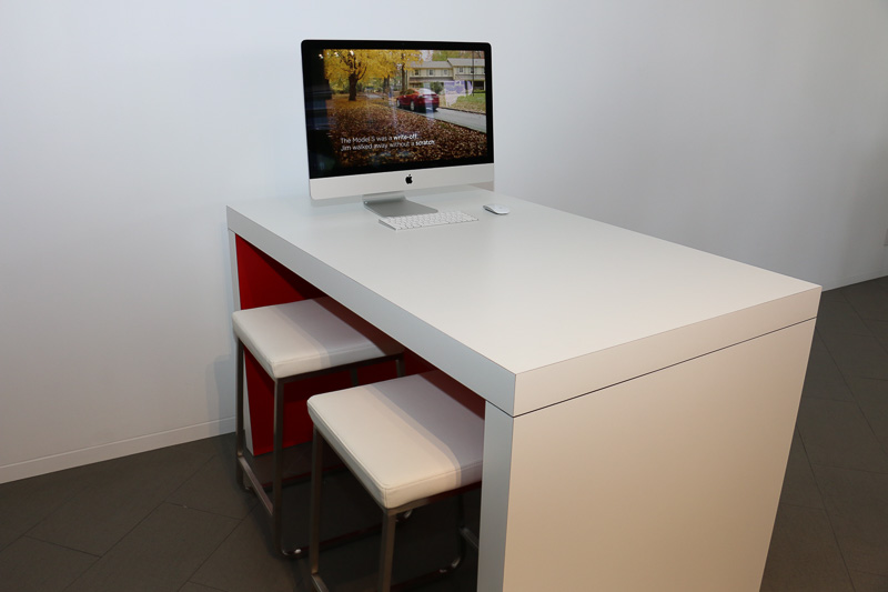 1階に5カ所、2階に2カ所の商談スペースを設定。“とにかくガンガン商談できること”が特徴になっているという