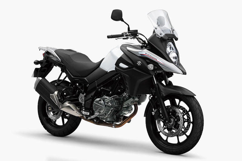 V-Strom 650 ABSの「パールグレッシャーホワイト」