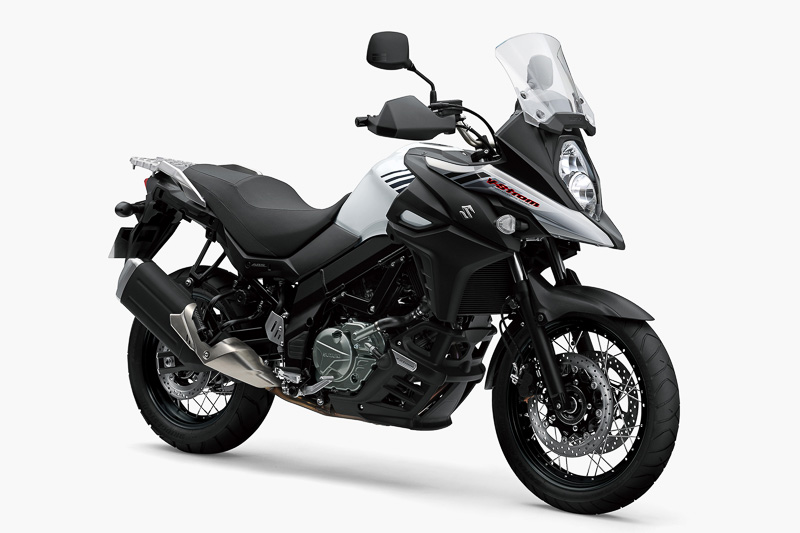 V-Strom 650XT ABSのパールグレッシャーホワイト