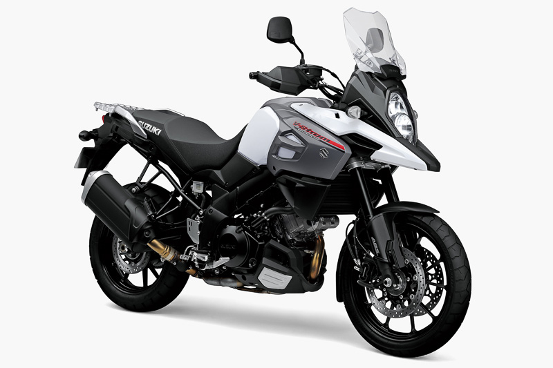 V-Strom 1000 ABSのパールグレッシャーホワイト