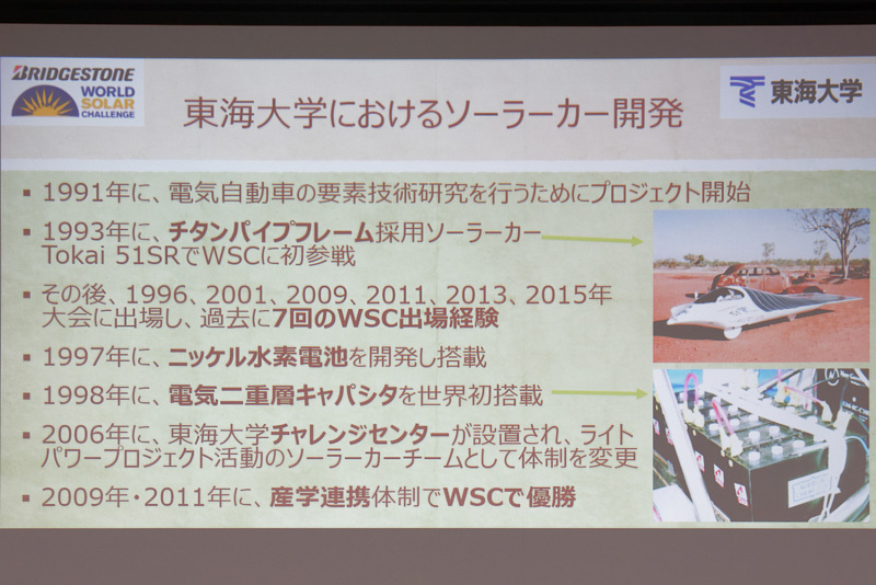 東海大学のソーラーカーレースにかかわる歴史