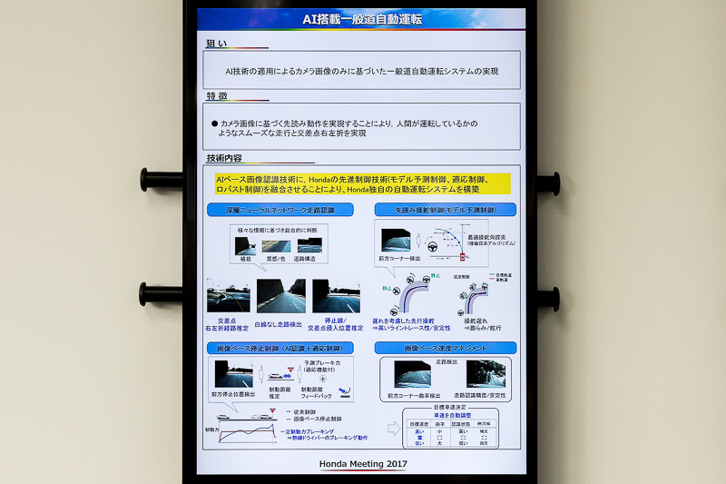 AI搭載一般道自動運転のコース図