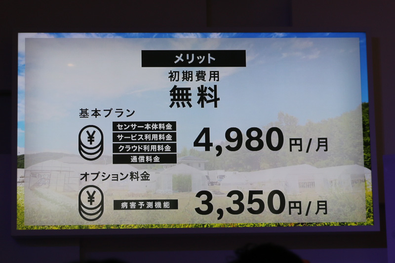 ボッシュ株式会社 FUJIプロジェクト プロジェクトリーダー 鈴木涼祐氏による「AIを活用したスマート農業向けソリューションの発表」のスライドの一部