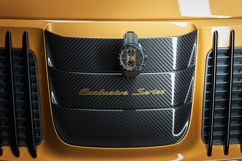 911 ターボ S エクスクルーシブシリーズと同様に500個限定で製作された「ポルシェ デザインクロノグラフ 911 ターボ S エクスクルーシブシリーズ」