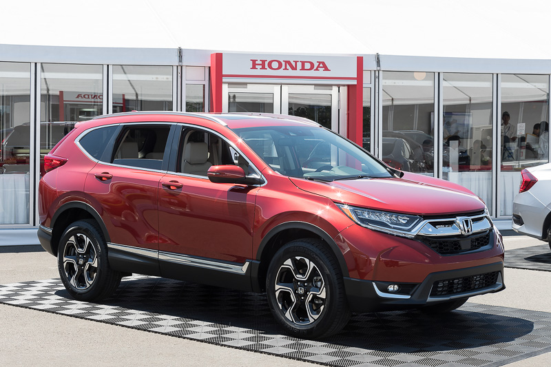 新型シャシーを採用しているという「CR-V」（日本未発売）