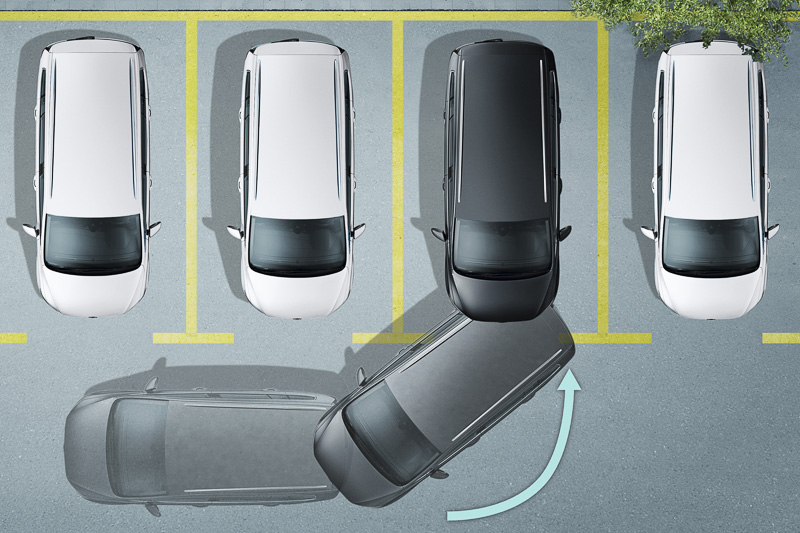 「Park Assist（パークアシスト）」の動作イメージ