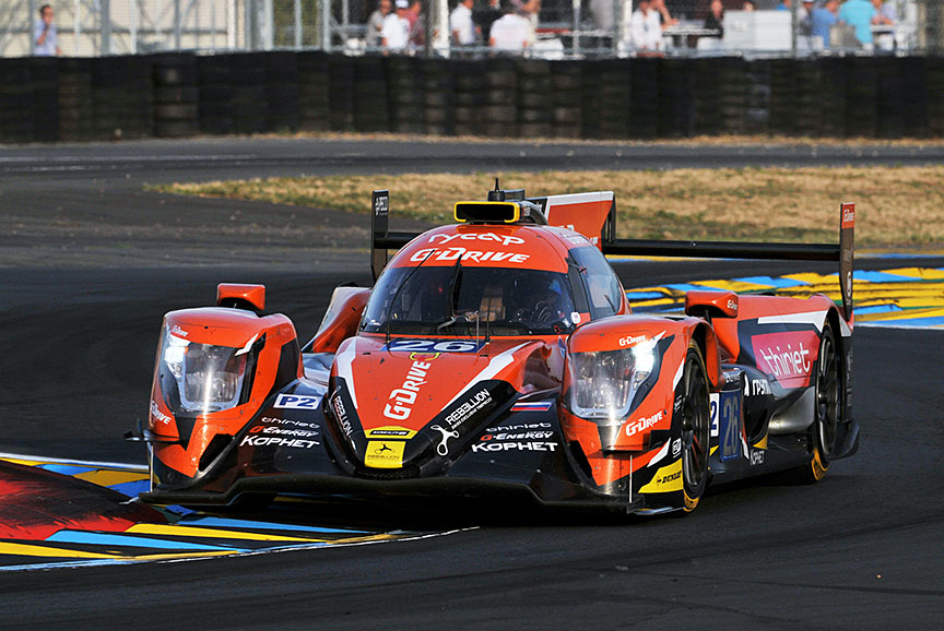 LMP2クラスのポールを獲得した6号車 オレカ07・ギブソン（ロマン・ルシノフ/ピエール・ティリエ/アレックス・リン組）