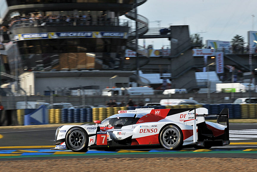 8号車にエンジントラブルが発生する中でトラブルフリーでポールタイムを叩き出した7号車 トヨタ TS050 HYBRID