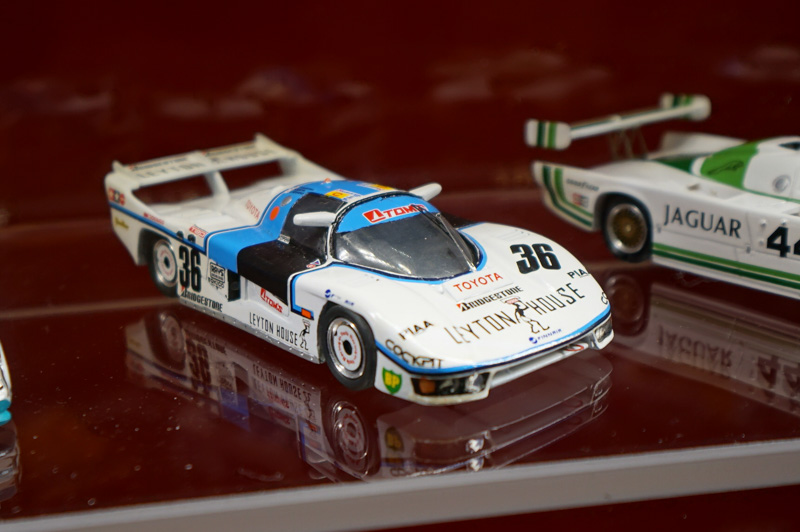 トヨタ・トムス85C-L、このスケールモデルはサルト・サーキットの博物館に展示されていた。この車両からトヨタのル・マン挑戦は始まった