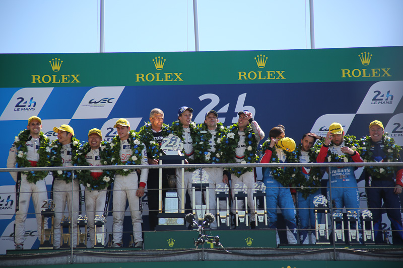 ル・マン24時間レース、総合カテゴリーの表彰台