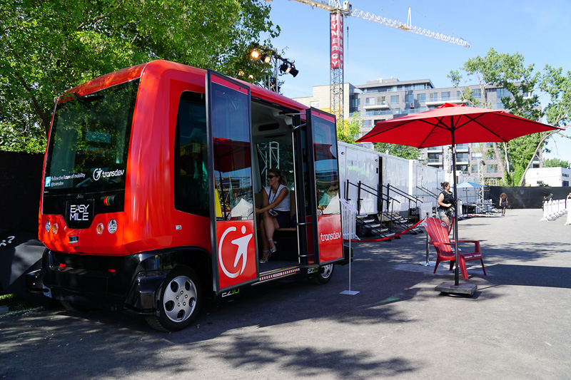 新しいテクノロジーをインストールした自転車やカートなど、会場敷地内で試乗ができるモビリティの数々