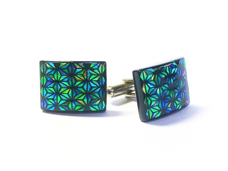 螺鈿カフス（野村拓也氏）：最低入札価格3万円