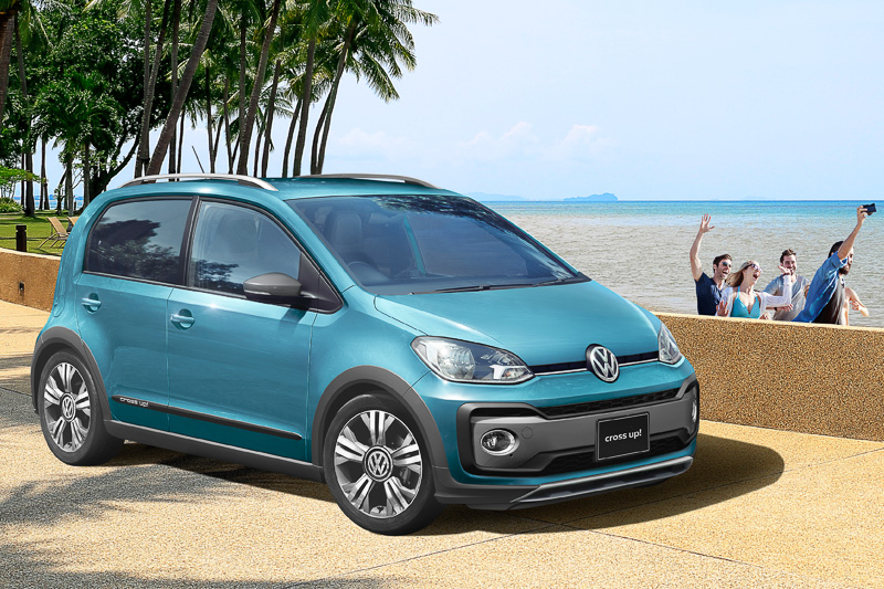 「up!」をSUVルックに仕立てたクロスオーバータイプの限定車「cross up!」