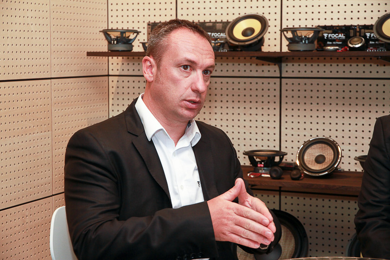 FOCAL JM lab Global Car Sales Manager のPierre Perard氏